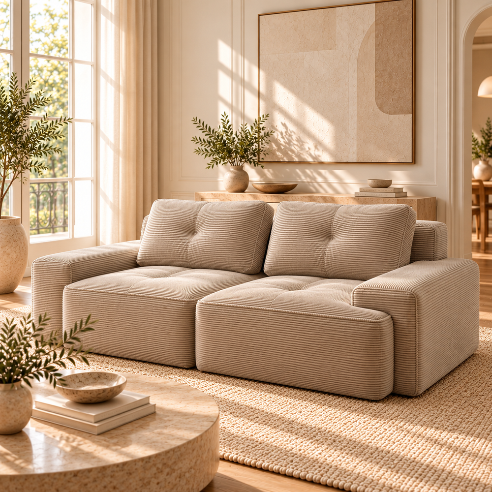 Canapé Compact Norély dans un appartement élégant